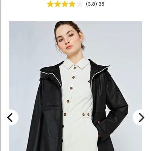 Hunter rain coat. Like new.